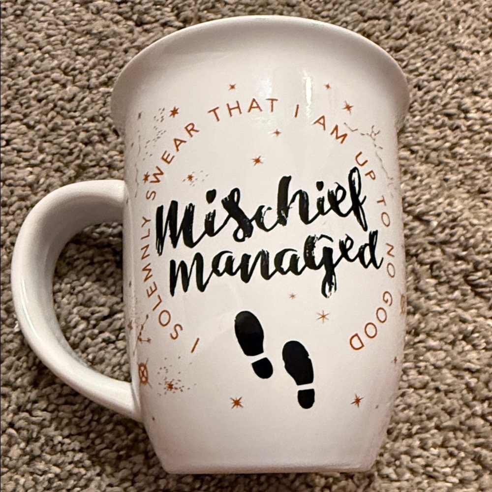 White‎ Mischief Managed Mug